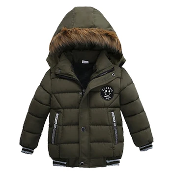 Meninos de Inverno 0-25-grau adicionar veludo quente casaco com capuz destacável permeável gola de pele chapéu engrossado 2-6 anos de desportos casuais casaco