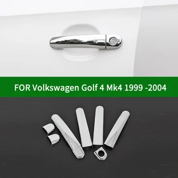 A Volkswagen VW Golf 4 Mk4 1999-2004 Acessório brilhante cromo prata cobre maçaneta trim 2000 2001 2002 2003
