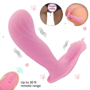 Vibrador Ponto G Brinquedo do Sexo para as Mulheres Estimulador Clitoriano com Vibrador 10 Poderosa Vibração de Controle Remoto sem Fio Impermeável