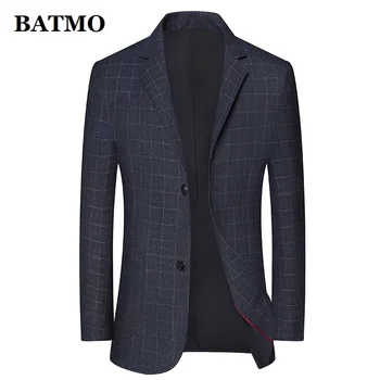 BATMO 2020 novas chegada da primavera azul casual cinza blazer homens,os homens de azul marinho manta casuais, jaquetas,903