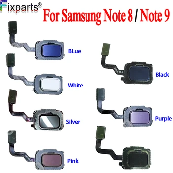 Novo Para Samsung nota 9 impressão digital Touch ID do Home Menu Sensor de impressão digital, Botão Flex Cabo Para Samsung Nota 8 Peças de Reposição