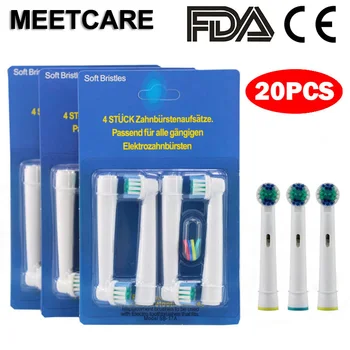 CE, FDA Marca 20/80pcs Cuidados de Higiene, o Rotary Escova de dentes Elétrica Cabeças de Substituição por Marca Oral Cabeças de Escova de Dente
