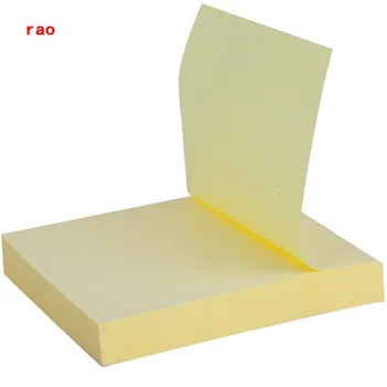 100 folhas de Vários modelos cor Real Adesivo Auto Memo Pad Pegajoso escola de escritório Notas Ficha Memo Adesivo Papel