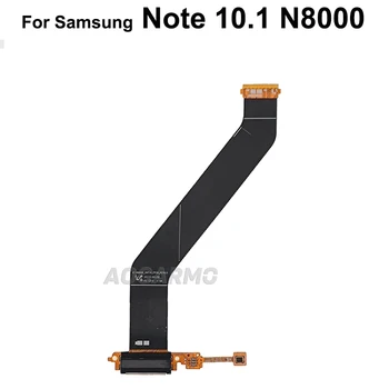 Aocarmo Para Samsung Galaxy Note 10.1 N8000 Porta de Carregamento USB Plug do Carregador Conector Dock Cabo flexível de Peças de Reposição
