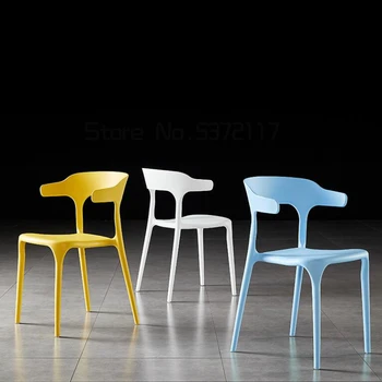Plástico Moderno Cadeiras De Jantar Ultraleve Portátil De Volta Suporte Cadeiras Ergonômicas Espaço Em Branco De Verão Silla Plegable Artigos Para O Lar