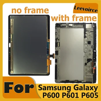 Para Samsung Galaxy Note 10.1 SM-P600 P601 P605 P600 Tela LCD Touch screen de Montagem Para P600 P605 Com Quadro ou Sem Quadro
