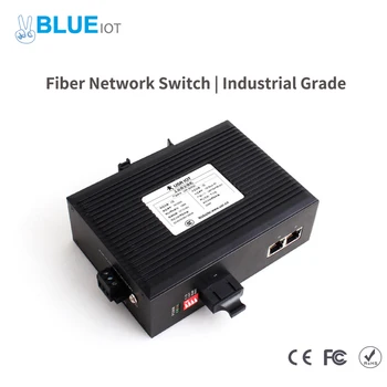 De Grau Industrial, Rede de Fibra Porta Ethernet do Switch 10/100Mbps Taxa de Adaptação a Proteção de Melhorar a Fiabilidade e Segurança
