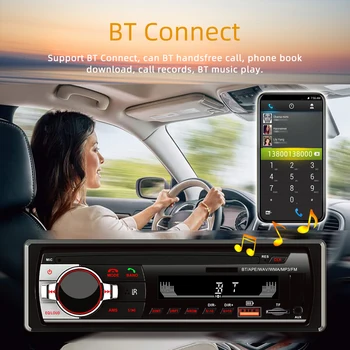 1 Pcs Auto-Rádio 520 Carro Jogador De Carregamento Usb De Cartão De Rádio Mãos-Livres Bluetooth Mp3 Curto Leitor De Música Sem Perdas De Acessórios Para Carros