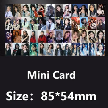 SNH48 Wang Yi Dupla Face, Cobrindo Filme Impermeável Canto Redondo Mini Cartão