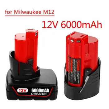 Bateria de 12V, De 6,8 Ah/12.8 Ah Bateria Recarregável Para Milwaukee M12 XC de Ferramentas sem fio 48-11-2402 48-11-2411 48-11-2401 MIL-12A-LI