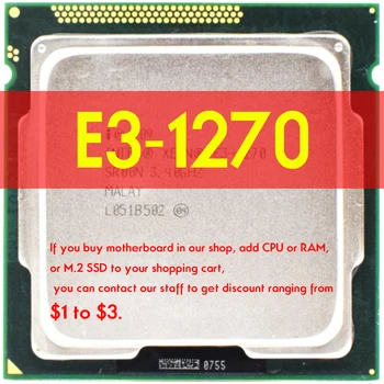 Xeon E3-1270 E3 1270 3.4 GHz Quad-Core CPU Processador 8M 80W LGA 1155 Atermiter B75 placa Mãe Para Intel LGA 1155 i3 i5 E3 kit