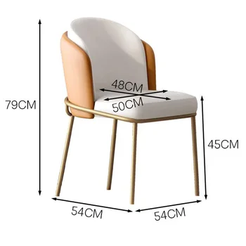 Nordic De Luxo Computador Varanda Cadeira De Couro Do Escritório Moderno E Ergonômico Cadeiras Da Sala De Jantar Almofada Cadeiras De Salão De Móveis Para Casa