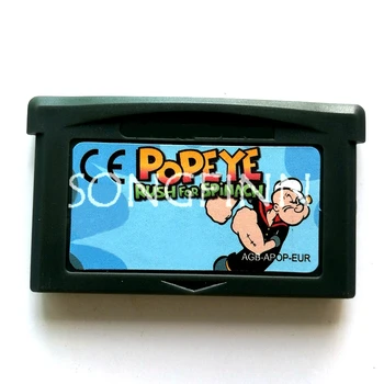 Popeye Corrida para Espinafres Memória do Cartucho de Cartão de 32 Bits Console de Vídeo Game Acessórios