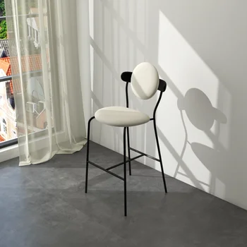 As Pernas São Pretas Moderna Cadeira De Jantar De Luxo, Quarto Confortável, Designer De Cadeiras De Jantar De Alta Salão Cadeira De Jantar Móveis Para Casa