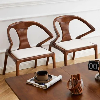 Escritório Moderno, Cadeiras De Jantar Branco Nordic Mobile Sotaque De Praia, Cadeiras De Jantar Quarto Cozinha Cadeiras Para Pequenos Espaços De Cocina Móveis Para Casa