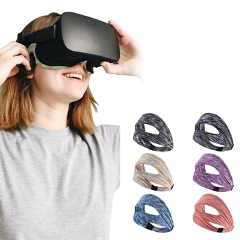 Para Oculus Quest 2 Acessórios VR Máscara de Olho Cobertura Respirável Banda de Suor de Realidade Virtual Fone de ouvido Para Quest 2