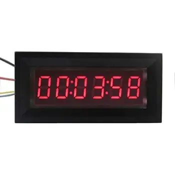 99:59:59 LED Timer Digital Totalizador de Horas Cronómetro industrial do Medidor Painel Digital relógio de 12V DE Tensão medição de corrente