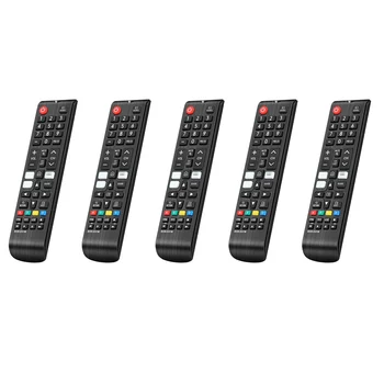 5X BN59-01315B Controle Remoto de Reposição para Samsung Smart TV UE43RU7105 UE50RU7179 com a Netflix, Primeiro-Vídeo