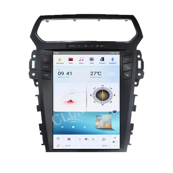 Clunko Para Ford Explorer 2011-2019 Android auto-Rádio Estéreo Tesla Multimídia com Tela de Jogador Carplay Auto 8G+256G Bluetooth 12.1
