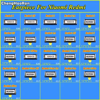 ChengHaoRan 2pcs Fone de Ouvido alto-falantes de Som do Receptor Para o Xiaomi Redmi 1 1 2 2A 3 3X 3 Pro 4 4A 4X 5 5Plus 2 Nota 3 Pro 4 4X 5A