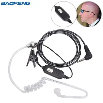 Baofeng BF-T1 PTT Microfone Ar de Tubo Acústico Auscultador Auricular Para Baofeng BFT1 BF-T8 UV-3R Mais Walkie Talkie Duas Vias de Rádio