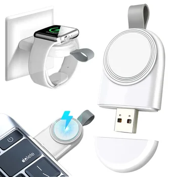 Mini Magnético sem Fio Doca Carregador Para Apple Assista 8 7 6/5/4/SE/3/2 Portátil sem Fio, Cabo de Carregamento USB Carregador Para o iwatch