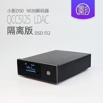 D50 isolado Edição dupla es9038q2m decodificador do Carro de Bluetooth USB QCC5125 LDAC APTX