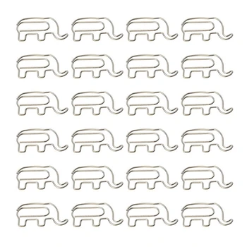 24 Peças de Elefante em forma de Papel, Clipes de Arquivo Pequenos Marcadores de Clipes de material de Escritório Transporte da Gota