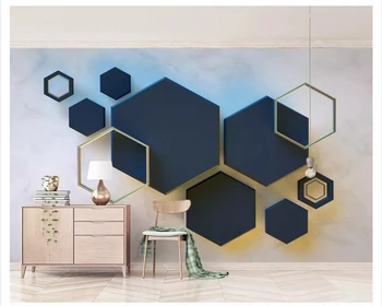 beibehang Personalizado estéreo clássico moderno, minimalista e geométrica em mosaico de mármore, TELEVISÃO quarto de fundo, papel de parede, papel de parede 3d