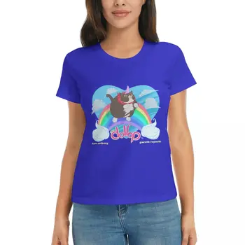 POUCO - Josénicorn Clássica T-Shirt Estética roupas cropped t-shirts para mulheres de algodão t-shirts mulheres