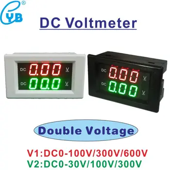 YB4835VV de Tensão Medidor de Casal Voltímetro DC 0-30V 100V 300 A 600 Volts a espessura do Painel 0.39