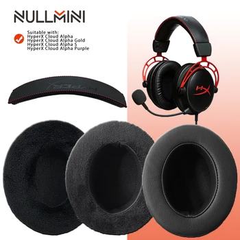 NullMini Substituição Protecções para HyperX Nuvem Alfa Fones de Cabeça Earmuff Manga Fone de ouvido