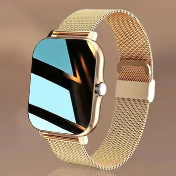 SH001 Inteligente relógios Para Homens Mulheres Presente Ecrã Táctil de Esportes Fitness Relógios Bluetooth Chamadas Digital Smartwatch, um relógio de Pulso