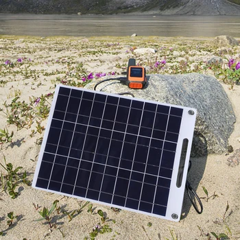 30W 12V Painel Solar USB Lucrativo do Banco do Poder Solar Dobrável Célula para Viagens de Acampamento ao ar livre Carregador de Bateria Carregar por Telefone