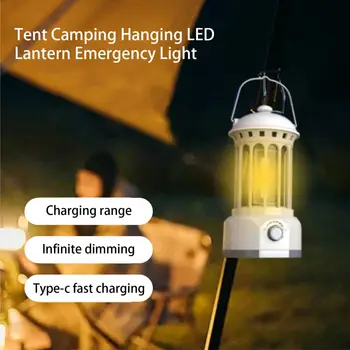 Excelente Luz de Camping Longo Tempo de Espera Leve DIODO emissor de Luz de Emergência Caminhadas ao ar livre LED Tenda da Lâmpada Extra Organizer