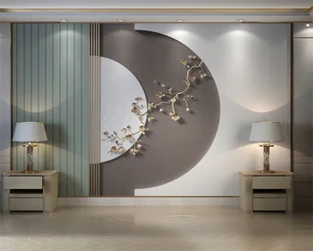 beibehang papel de parede Personalizado luz de luxo, sala de estar papier peint fundo geométrico de correspondência de cores de papel de parede flor
