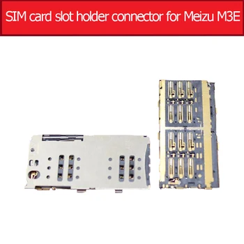 Original SIM slot para cartão titular conector para Meizu M3E SIM slot para cartão adaptador de tomada Para o Meizu Azul Charme leitor SIM bandeja de peças