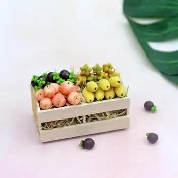 Atraente Em Miniatura Apple Alimentos De Cor Brilhante Em Miniatura De Frutas Realista Casa De Bonecas Decoração Em Miniatura De Frutas Fingir Brincar De Modelo
