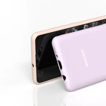 Para a Samsung, A51 A71 Líquido de Silicone Macio de Proteção Caso de Volta mais leve Ultrathin à prova de Choque Capa Galaxy 51 a71 4G Shell