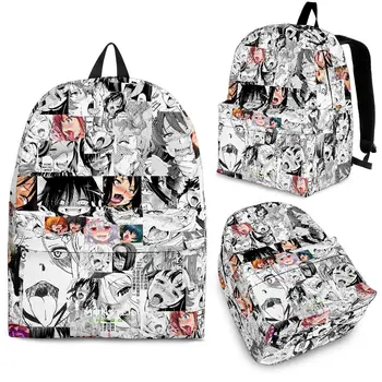 YIKELUO Henti Anime Cartoon Gamer Unisex Clássico Mochila Com Zíper Backpack do Laptop Fãs de Anime Demanda Personalizado Mochila de Presente