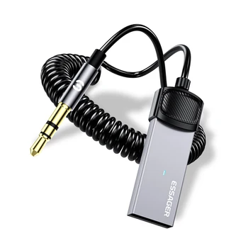 Áudio sem Fio Kit mãos livres para Carro Profissional Receptor Estéreo sem Fio Bluetooth compatível para Acessórios do Carro