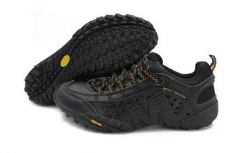 Merrell Sapatos do Homem de Ventilação Anti-derrapante Escalada Sapatos de Couro Sapatos de Desporto ao ar Livre Cross-country Walking Tênis 39-45