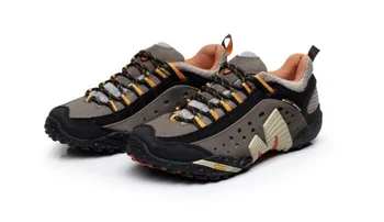 Merrell Sapatos do Homem de Ventilação Anti-derrapante Escalada Sapatos de Couro Sapatos de Desporto ao ar Livre Cross-country Walking Tênis 39-45