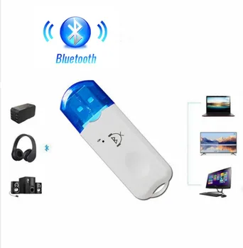 USB Mini Receptor de Bluetooth Adaptador de Áudio sem Fios de Música Estéreo Dongle Kit Microfone Embutido para alto-Falante de Carro chamada mãos livres