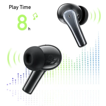 Awei T62 4 Mic ENC Fones de ouvido Bluetooth 5.3 Fones de ouvido TWS sem Fio, Fones de ouvido Fones de ouvido hi-fi de Música Esportes Impermeável ENC Fone de ouvido