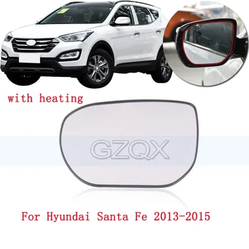 CAPQX Com Aquecimento Externo Espelho Retrovisor lente de Vidro 87611-A1010 Para Hyundai Santa Fe SantaFe IX45 2013 2014 2015