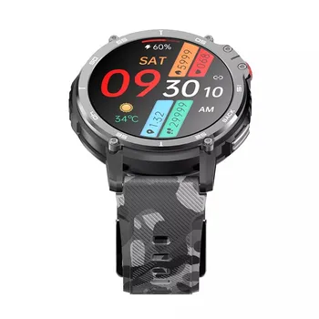 Smart Watch C22 BT Chamar os Homens de Esportes ao ar livre Pulseira de Fitness Tracker 1.6 polegadas 4G ROM 400mAh de Saúde Monitor Smartwatch