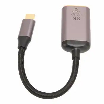 USB C ao Mini Adaptador DisplayPort 8K 60Hz Plug and Play USB C Macho para Mini DP Fêmea do Cabo de USB C Dispositivos quente