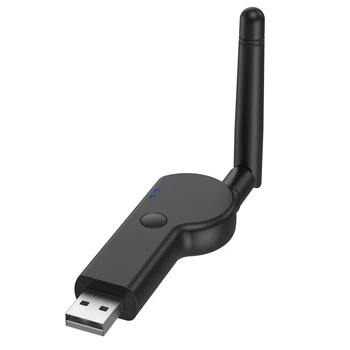 Bluetooth USB 5.2 Adaptador Bluetooth Transmissor de Áudio de 3,5 Mm Antena Externa de Áudio do Computador Adaptador