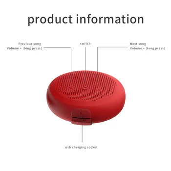 Mini sem Fio Bluetooth alto-Falante TWS Conexão de alto-Falante IPX7 de Som Portátil Caixa de Mãos-livres com Microfone USB Recarregável
